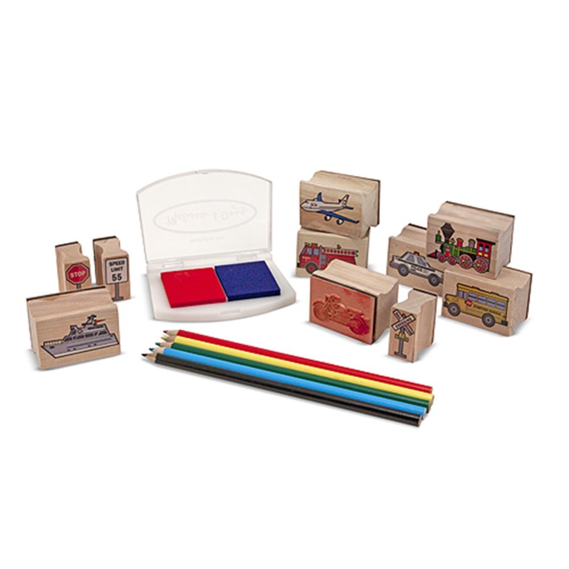 Дървени печати Melissa and Doug Превозни средства 12409