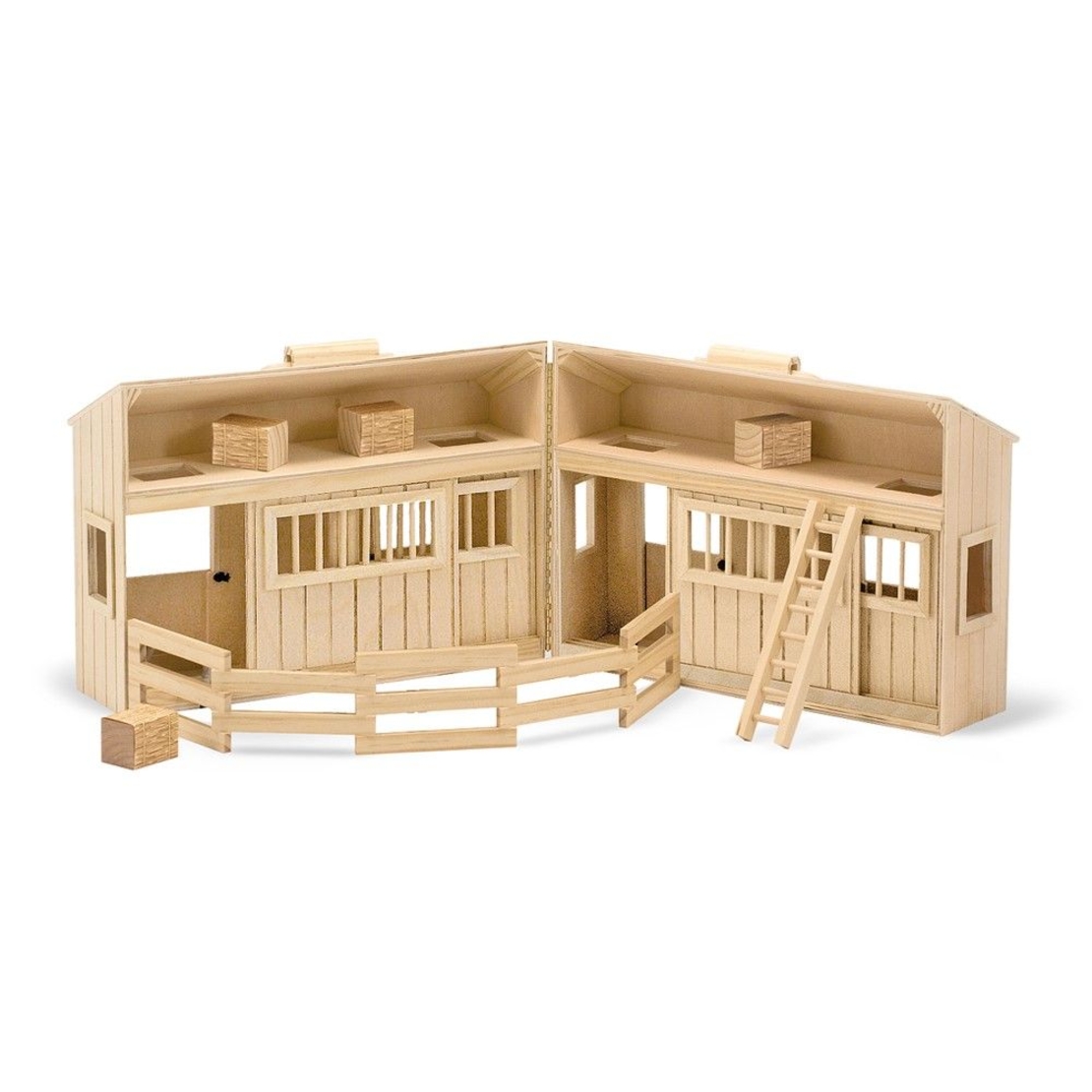 Дървена конеферма с 4 коня Melissa and Doug 13704
