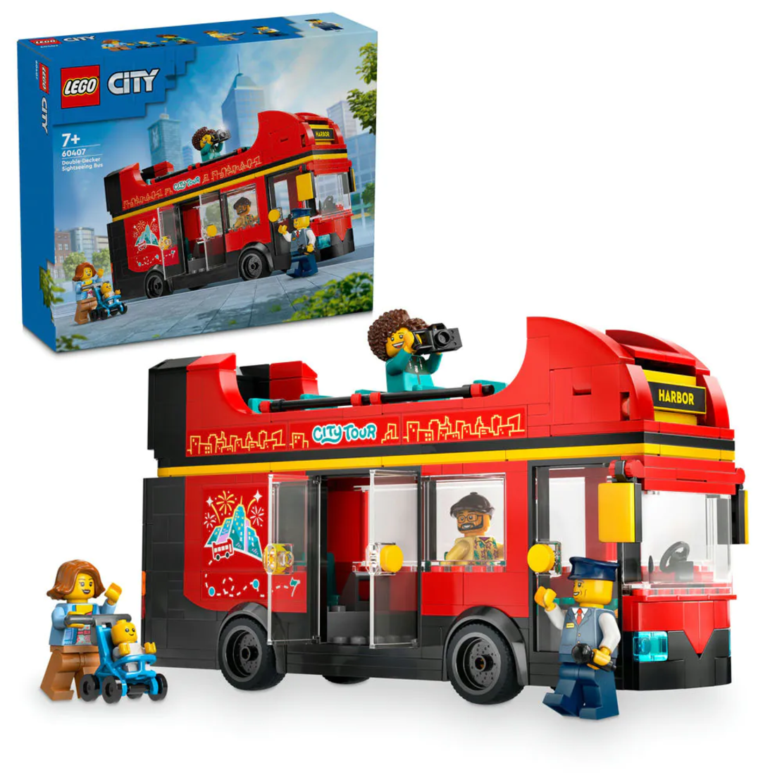 LEGO® City Червен двуетажен автобус 60407
