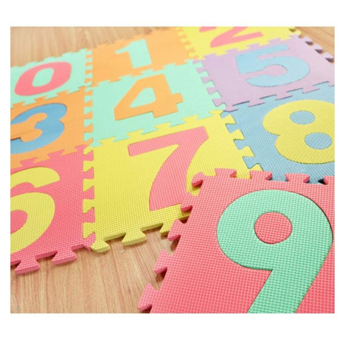 Пъзел за под Raya Toys Цифри, 10 части по 29 х 29 см