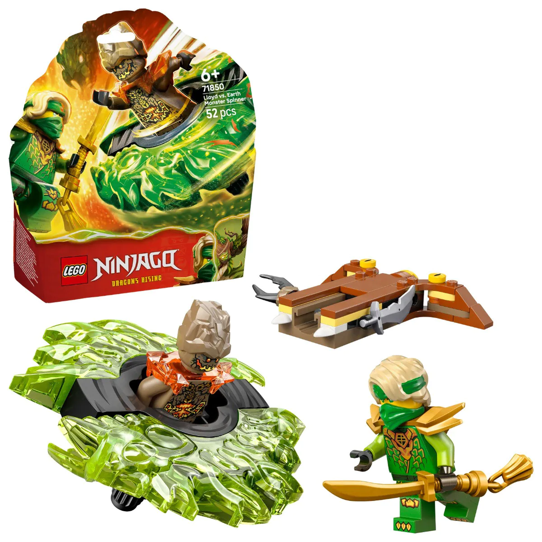 LEGO® NINJAGO® Спинер с Лойд срещу земното чудовище 71850