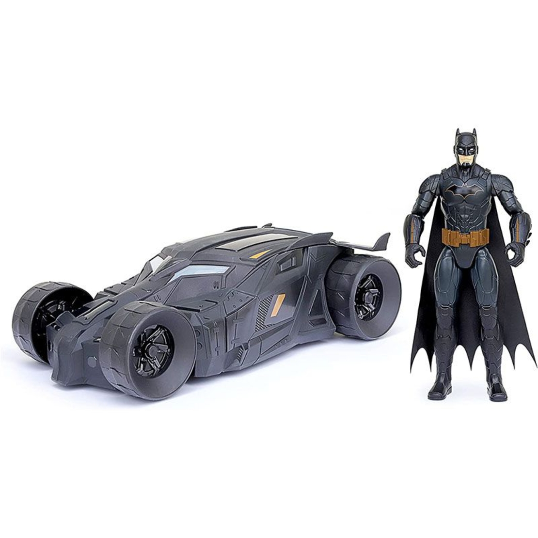 Игрален комплект Spin Master DC Comics Batman Батмобил с екшън фигура 30 см
