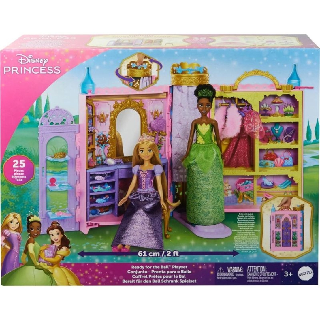 Игрален комплект Mattel Disney Princess Бална вечер, с 25 части