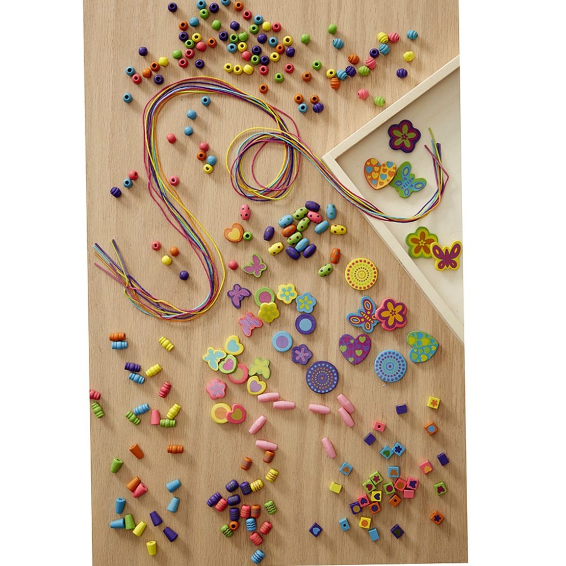 Комплект дървени мъниста Melissa and Doug Направи си сам бижута 14169