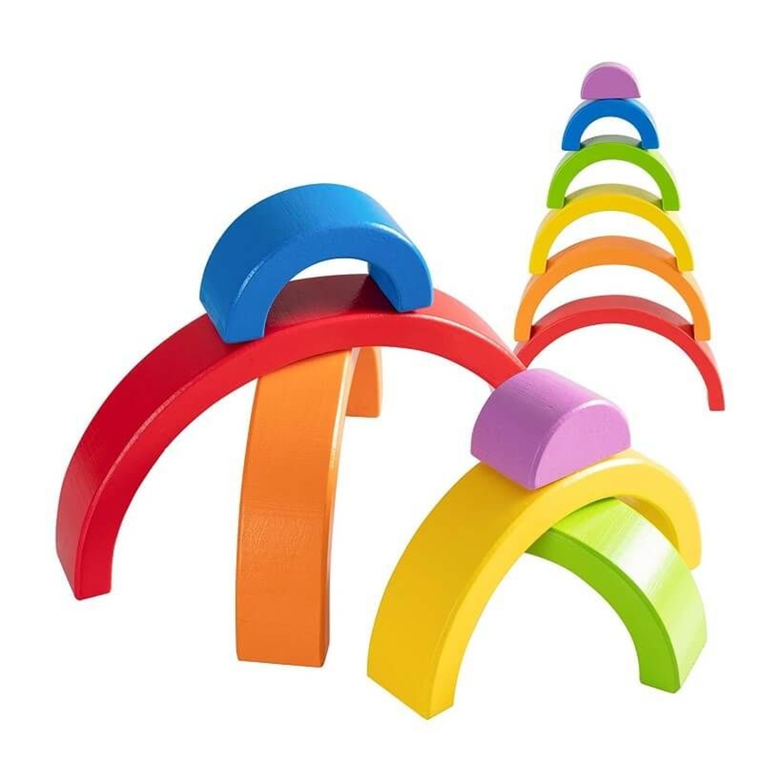 Дървена образователна играчка Raya Toys Дъга