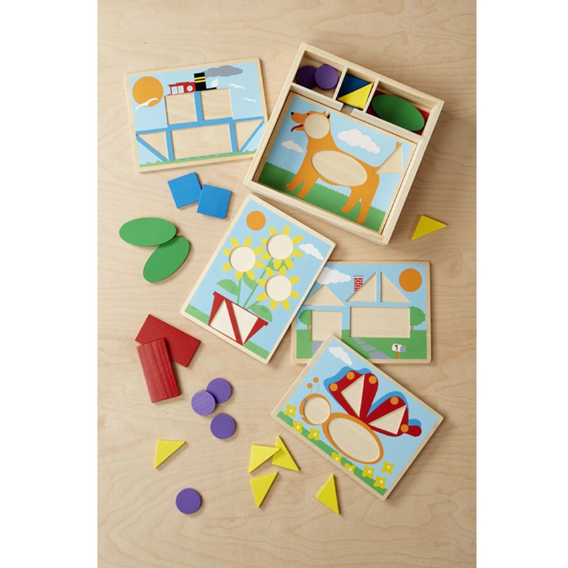 Дървени шаблони за редене в кутия Melissa and Doug 10528