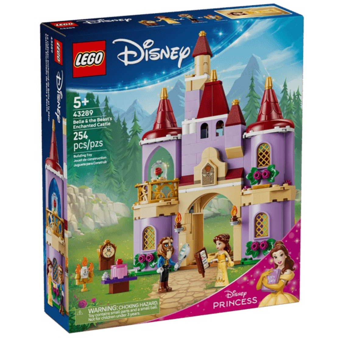 LEGO® Disney Princess Омагьосаният замък на Бел и Звяра 43289