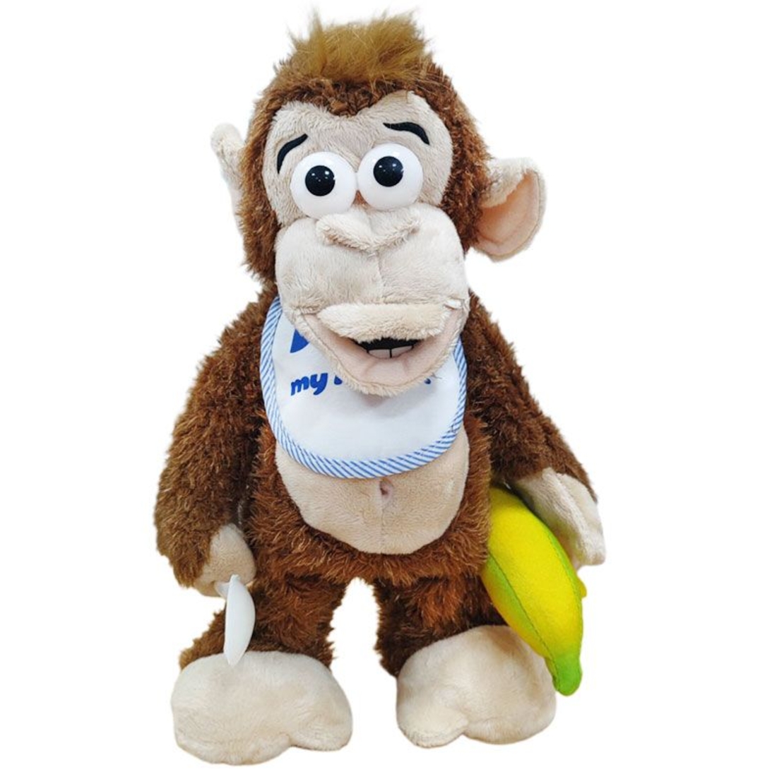Интерактивна играчка Raya Toys Движеща се маймунка със звуци, 28 см