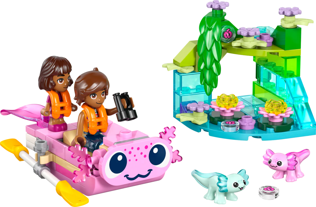 LEGO® Friends Приключенска лодка аксолотъл 42681