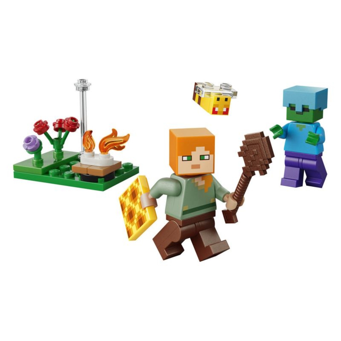 LEGO® Minecraft® Конфликт край лагерния огън с Алекс 30732