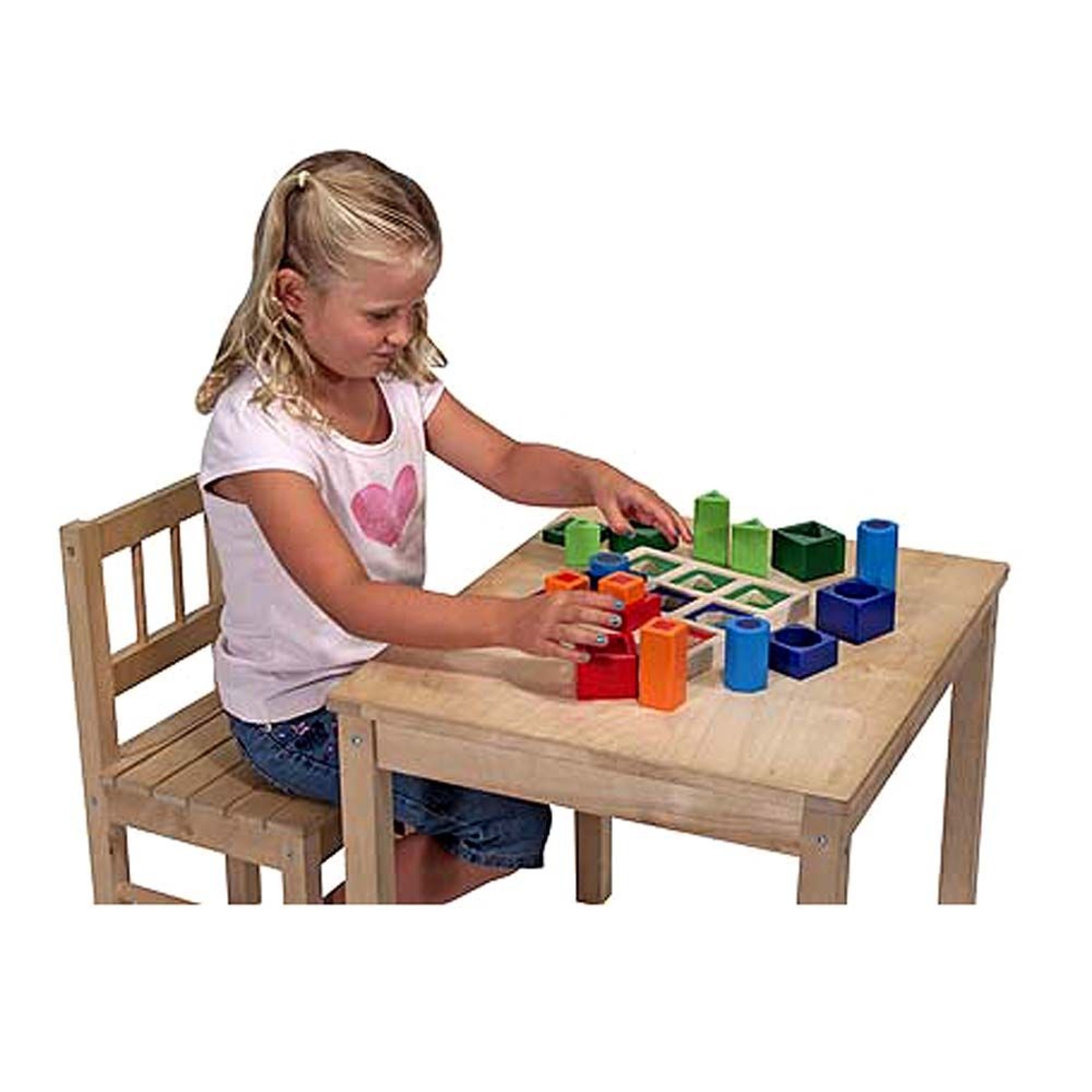 Дървени фигурки за вграждане според форма и цвят Melissa and Doug 10582