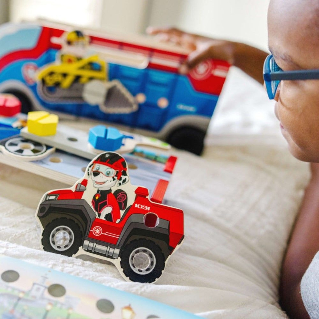 Игрален комплект Melissa and Doug Paw Patrol Сглоби сам автовоз, 35 части 33333