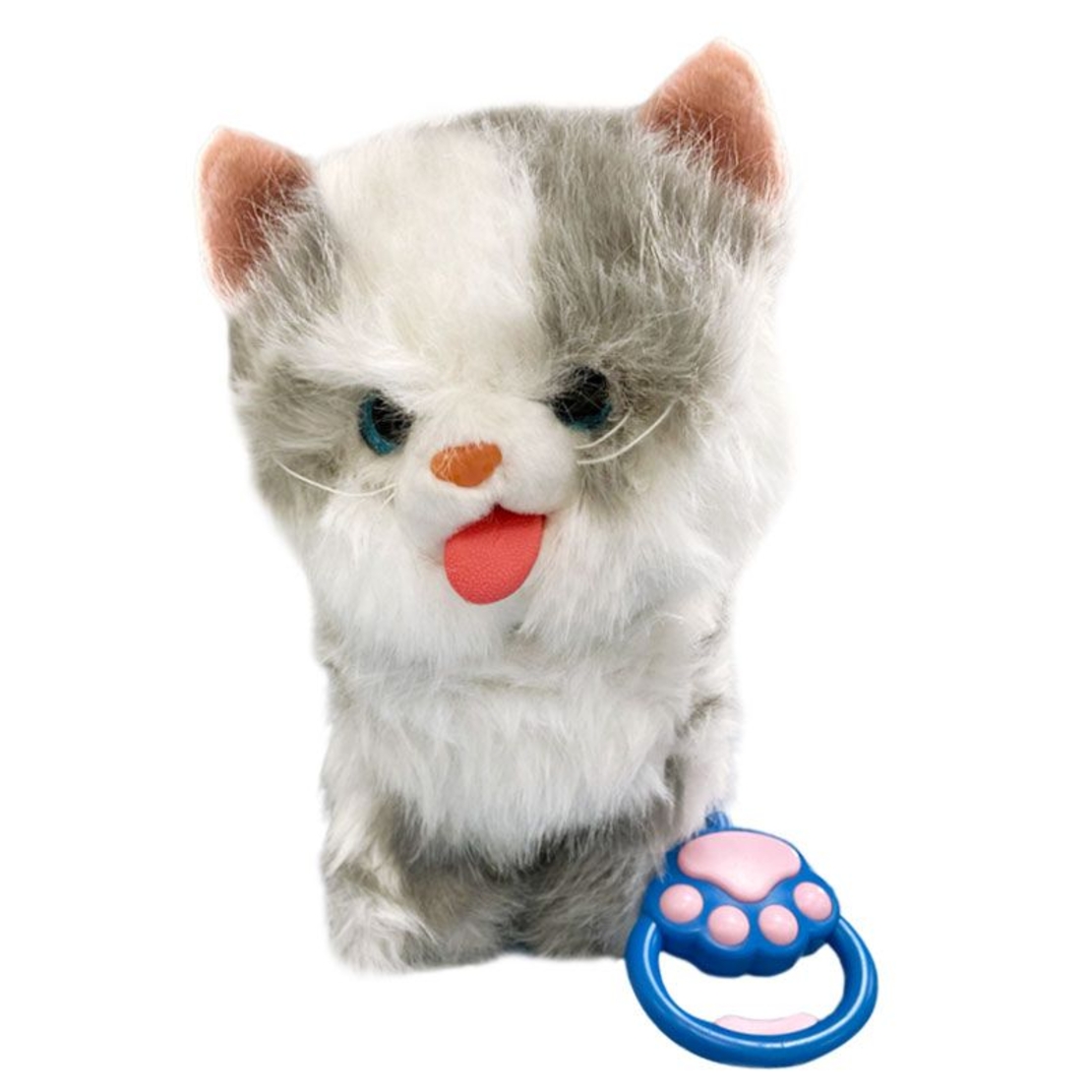 Интерактивна играчка музикално ходещо мяукащо коте Raya Toys с каишка, 31 см