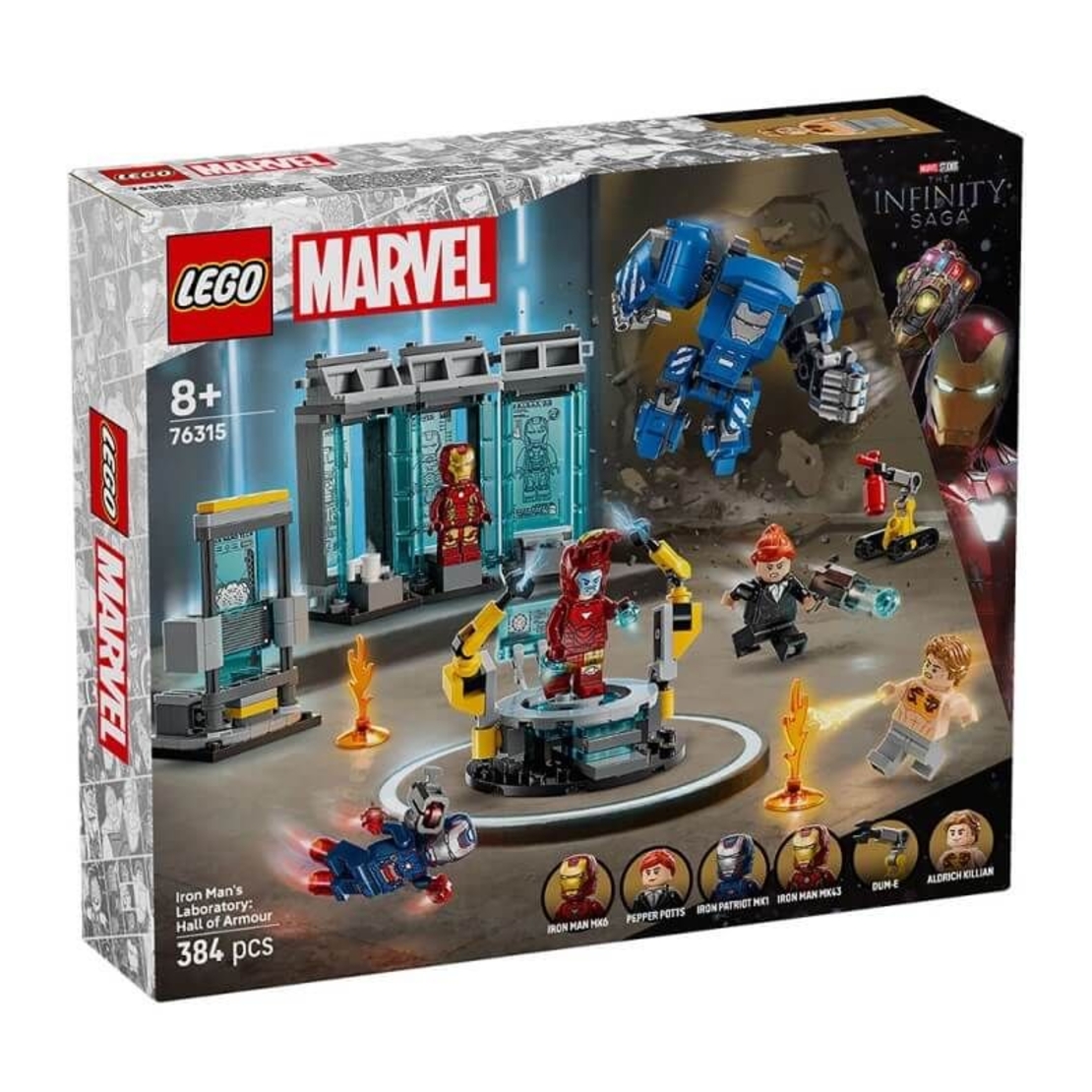LEGO® Marvel Лабораторията на Железния човек, 76315