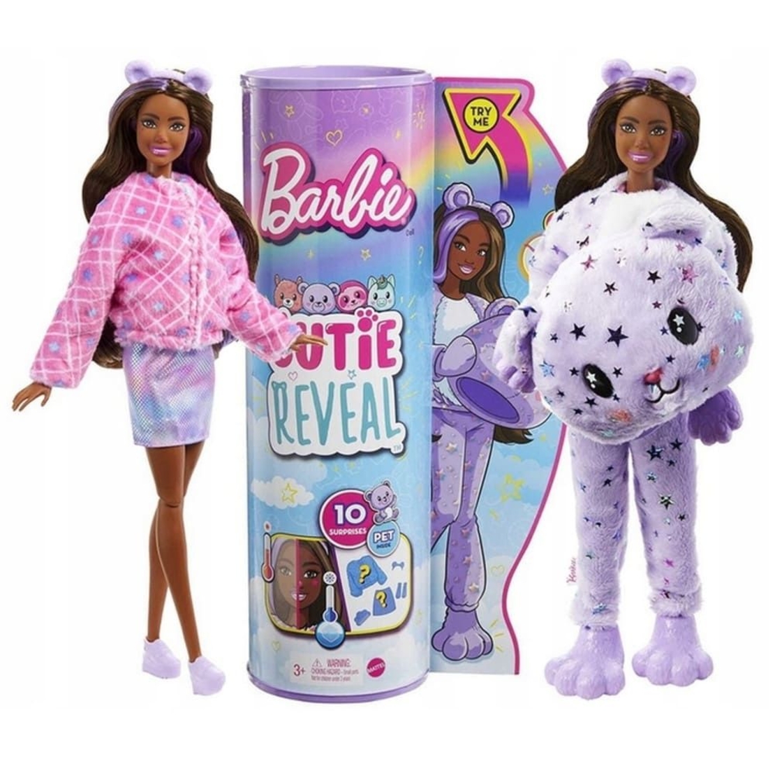Кукла изненада Mattel Barbie Cutie Reveal Teddy Bear с 10 изненади