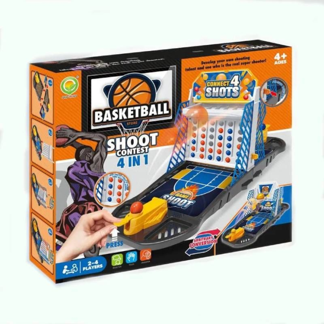 Настолна игра Raya Toys Connect 4 Баскетбол