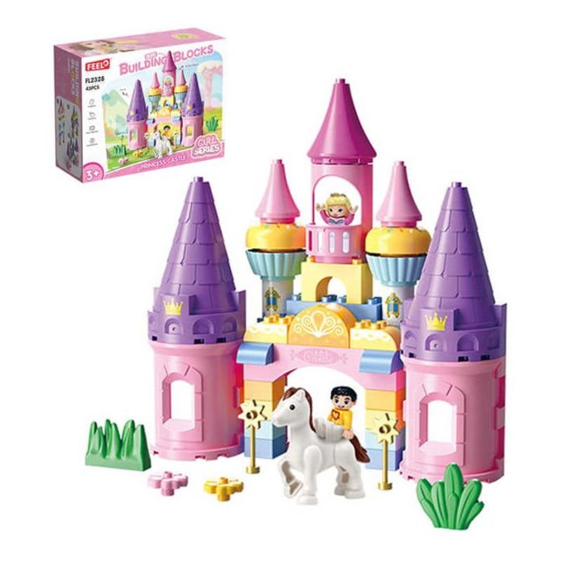 Конструктор Feelo Princess Castle, 43 ч.