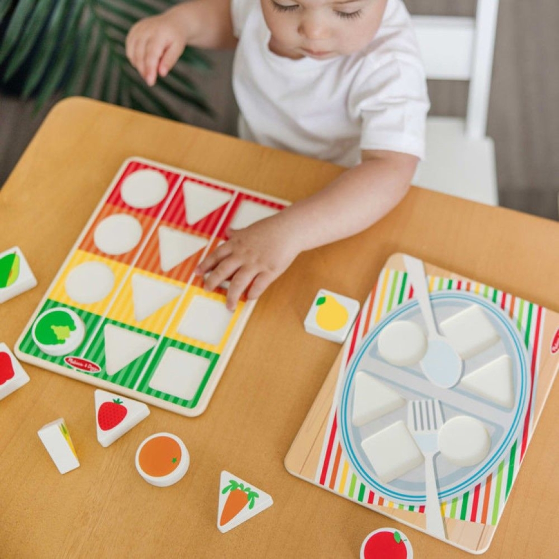 Дървен сортер Melissa and Doug Количка за хранителни стоки 30732