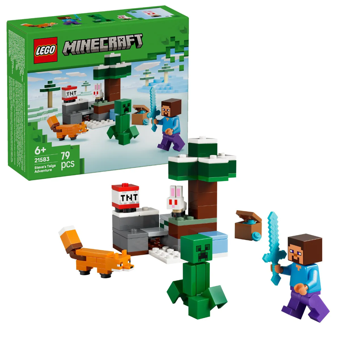 LEGO® Minecraft® Приключението на Стив в тайгата 21583