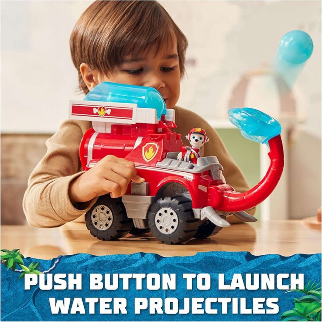 Игрален комплект Spin Master Paw Patrol Jungle Pups Пожарна и фигурка на Маршал