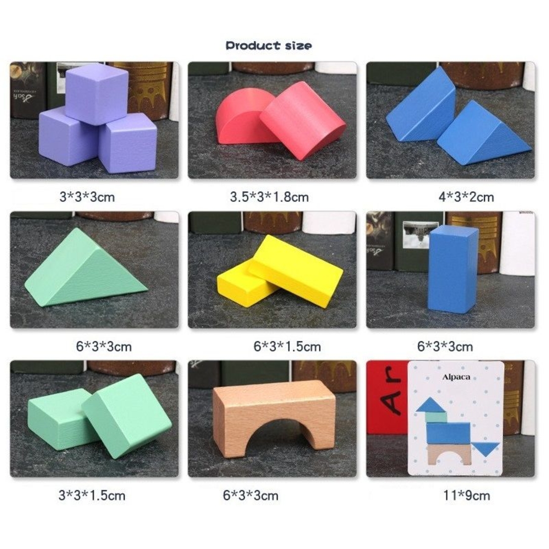 Raya Toys Дървени блокчета 15 части