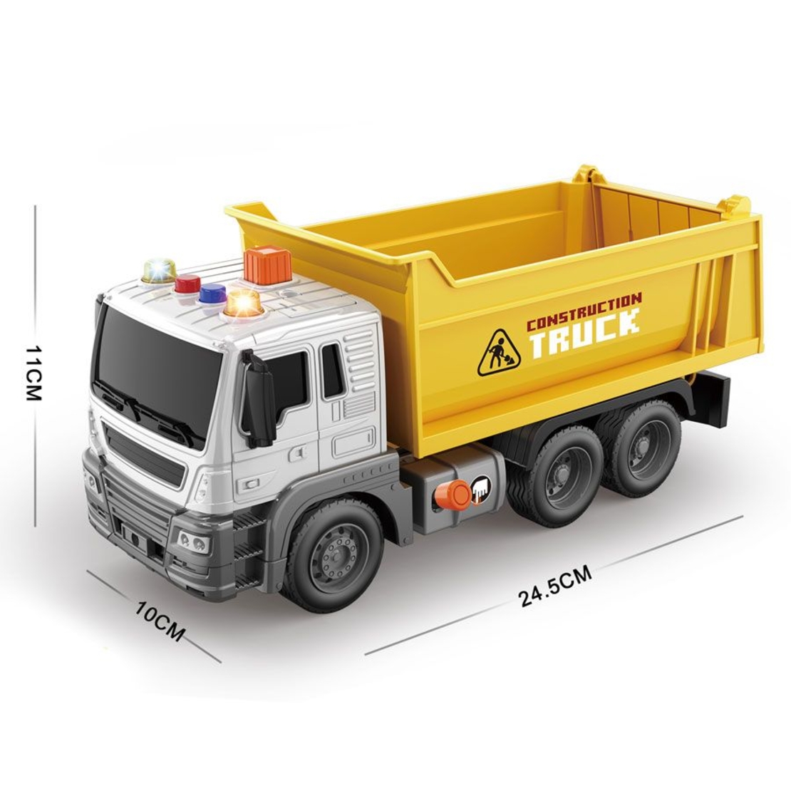 Детски камион самосвал Raya Toys Truck Car с музика и светлини, 1:16