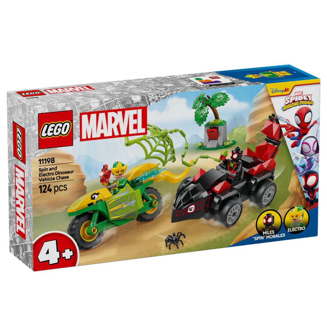 LEGO® Marvel Spidey Преследване с коли-динозаври 11198