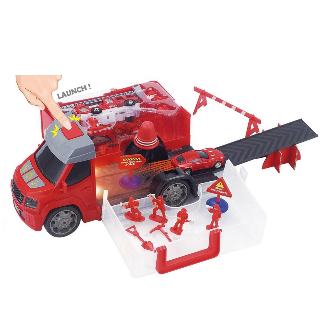 Писта Raya Toys Пожарна с аксесоари, звуци и светлини