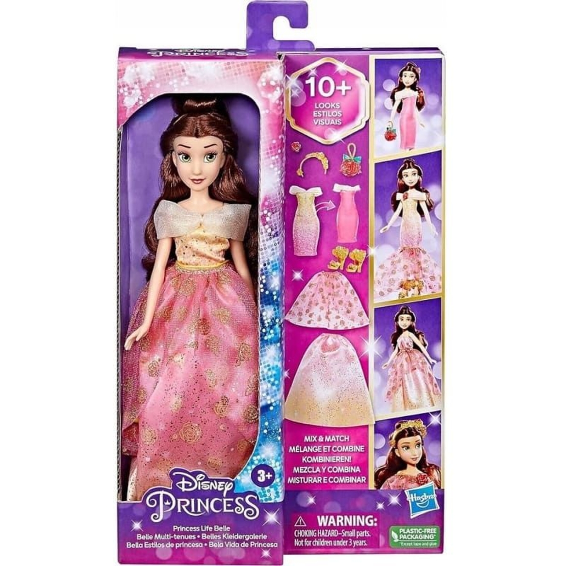 Кукла Hasbro Disney Princess Belle Mix & Match, с аксесоари, 28 см