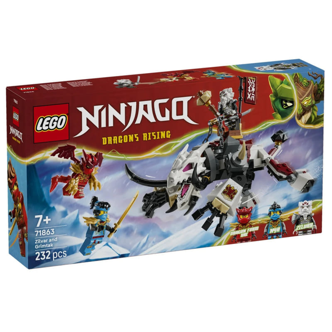 LEGO® NINJAGO® Зилвар и Гримтак чудовището дракон 71863