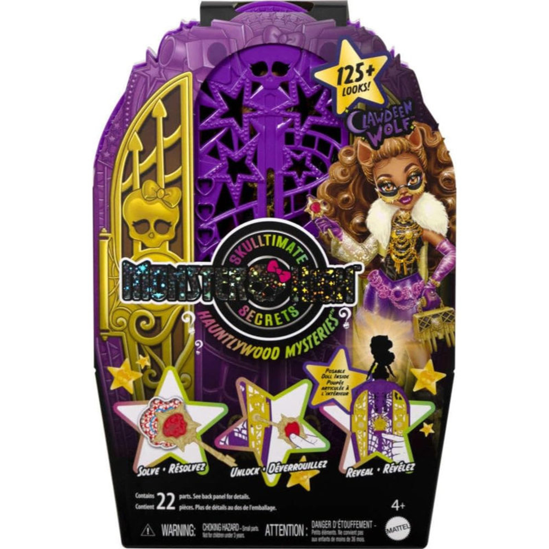 Игрален комплект Mattel Monster High Hauntlywood Clawdeen Wolf, кукла с аксесоари, JBG80