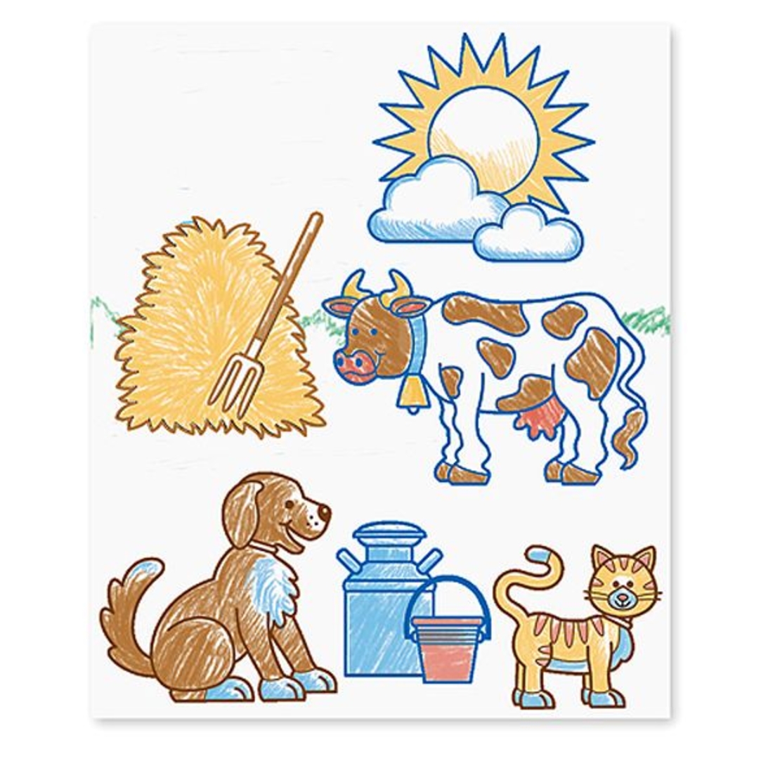 Дървени печати Melissa and Doug Ферма 18592