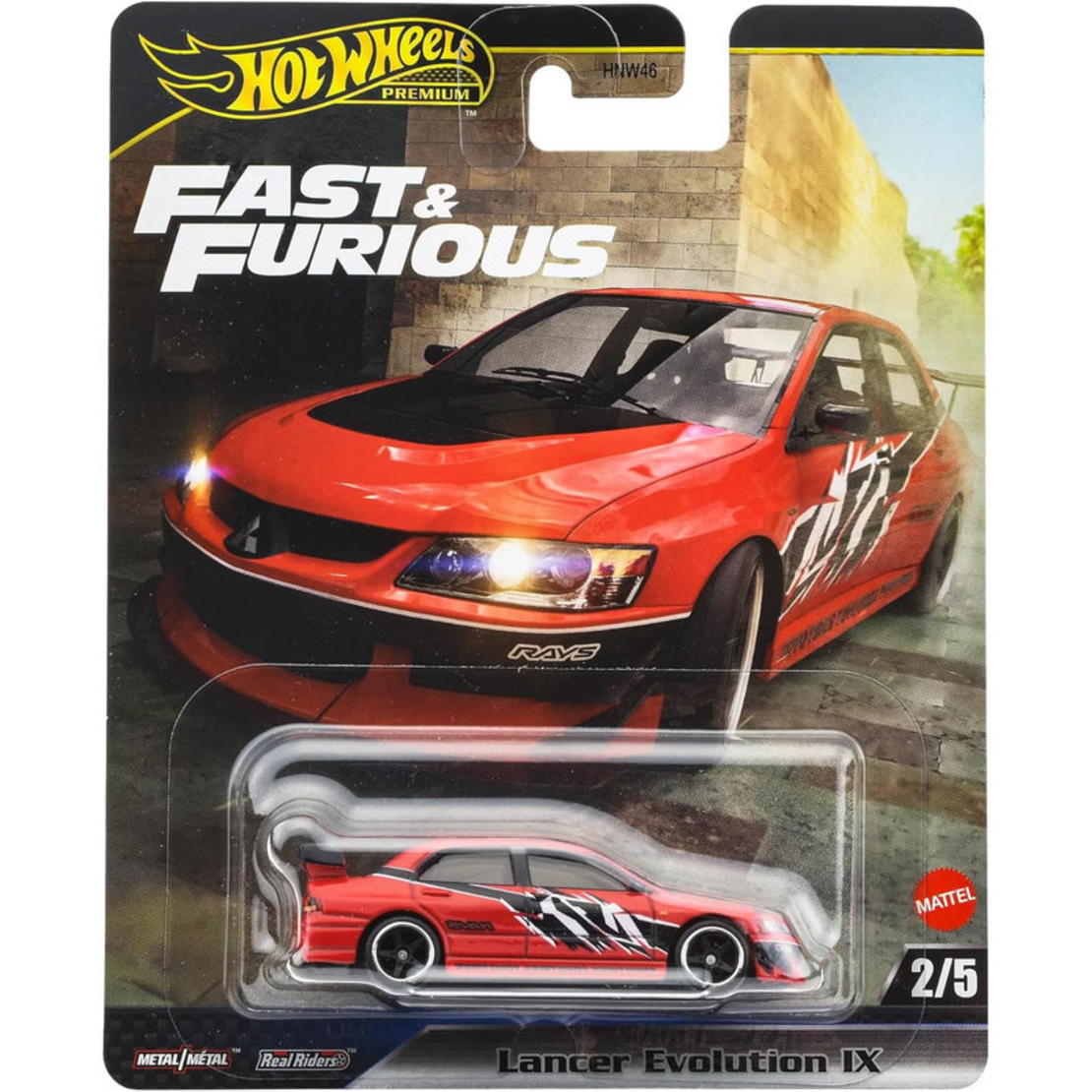 Метална количка Mattel Hot Wheels Premium Fast & Furious, 1:64, HNW46-979M