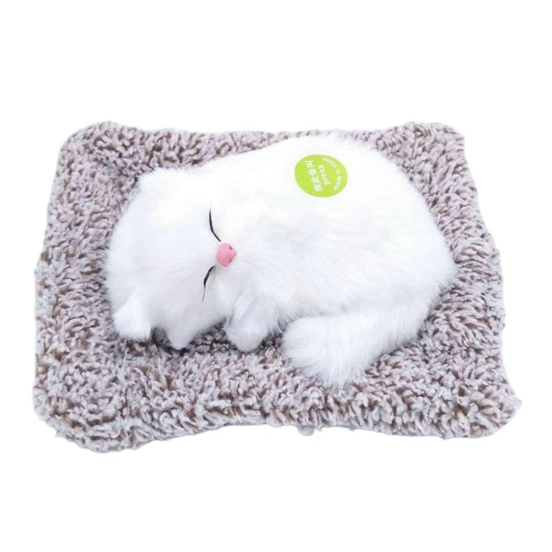 Интерактивна играчка спящо коте Raya Toys, със звук