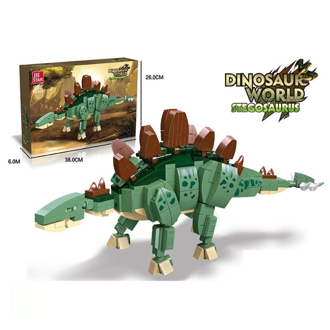 Raya Toys Конструктор Dinosaur World Стегозавър, 322 части