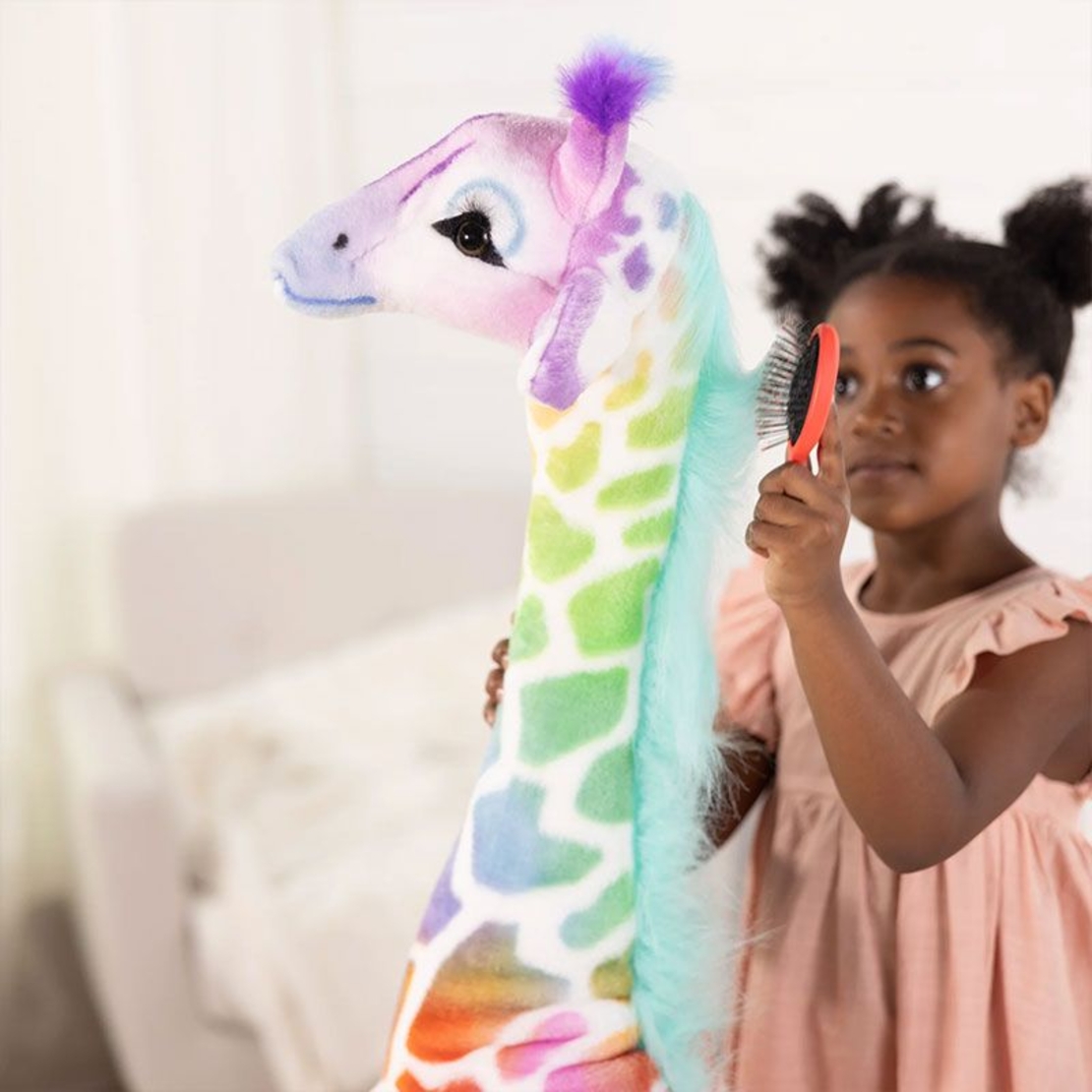 Плюшена играчка Melissa and Doug шарен Жираф, 121 см.