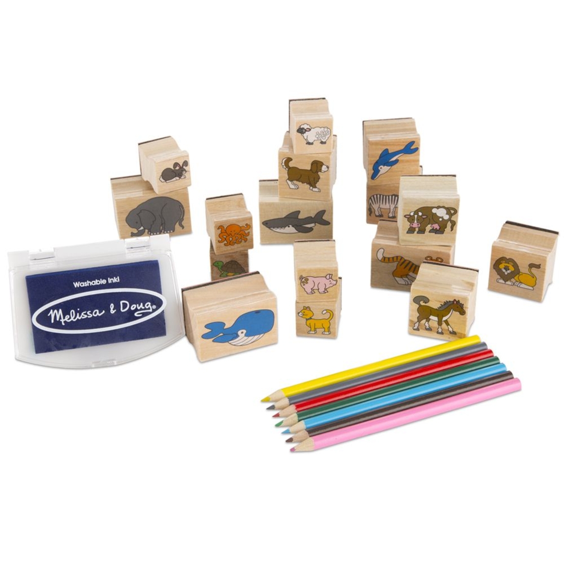 Дървени печати Melissa and Doug Животни 13798