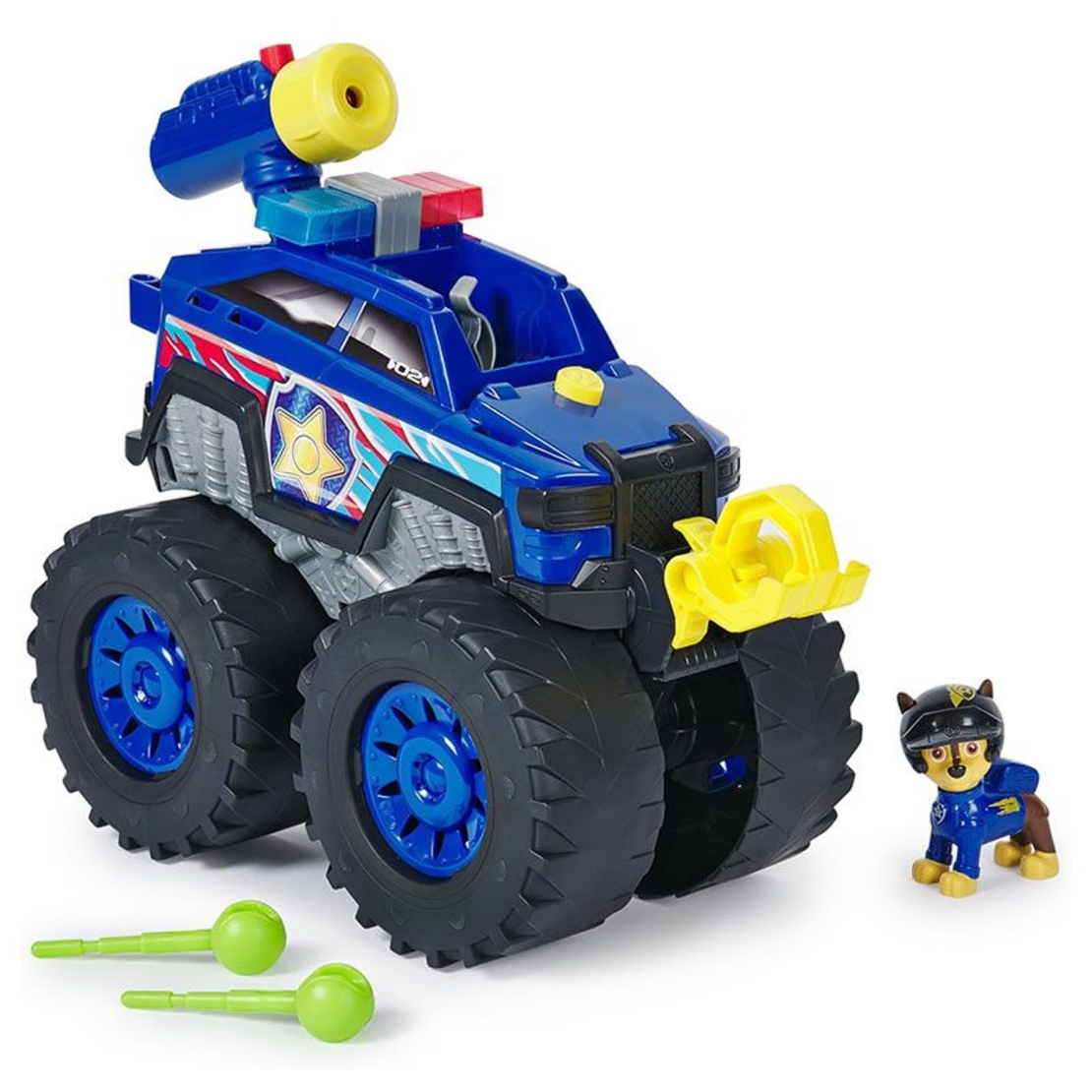 Игрален комплект Spin Master Paw Patrol Големият спасителен камион с фигурка на Чейс, със светлини и звуци