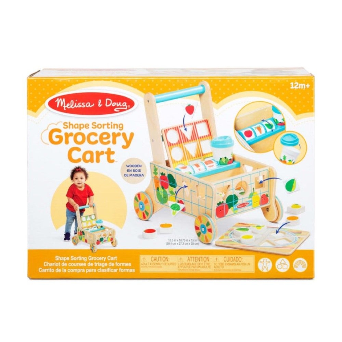 Дървен сортер Melissa and Doug Количка за хранителни стоки 30732