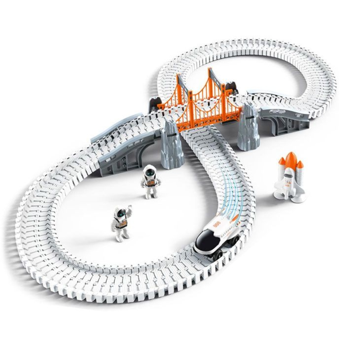 Писта Raya Toys Космос с 2 фигурки, количка и ракета