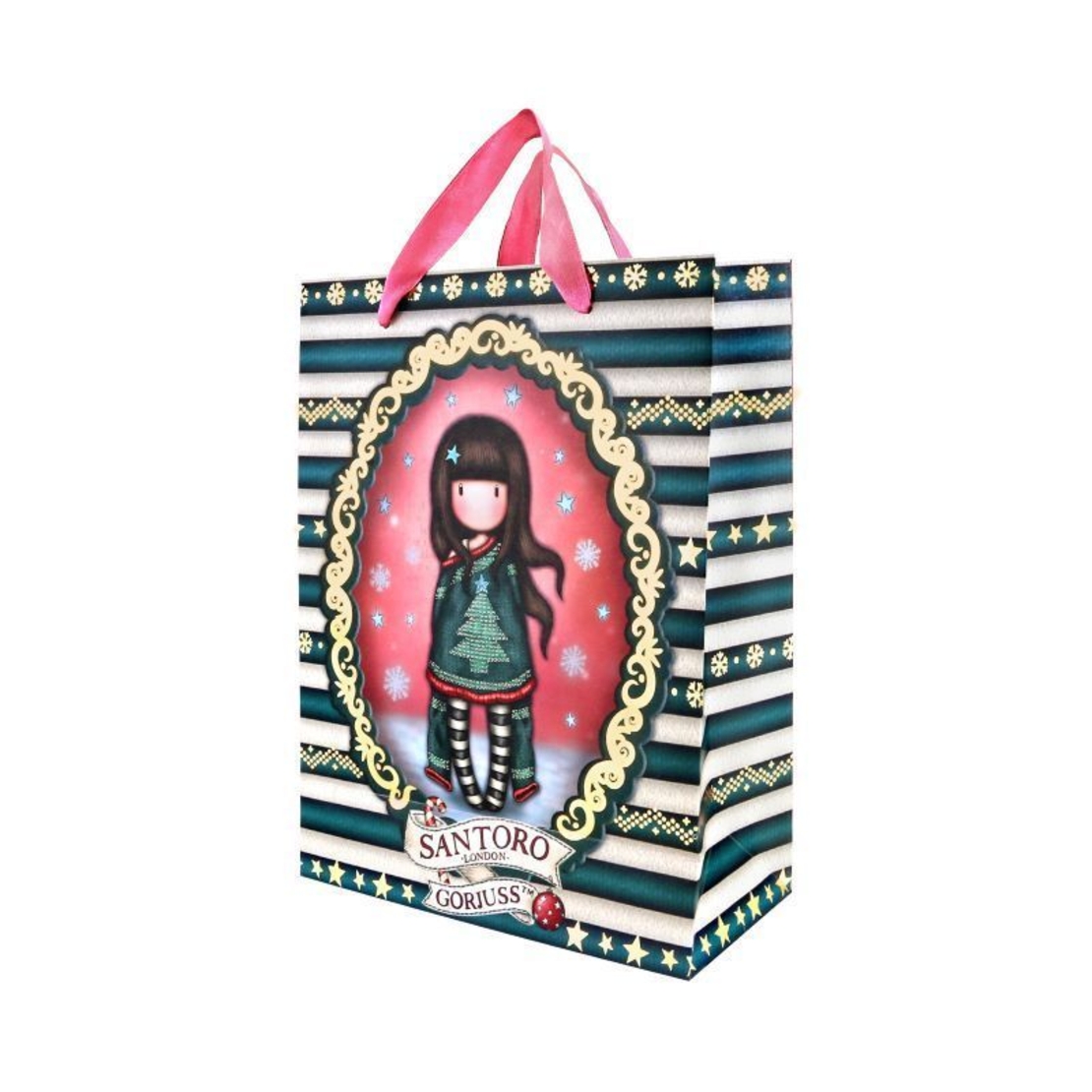 Средна подаръчна торбичка - Santoro Gorjuss Merry and Bright - Cosy