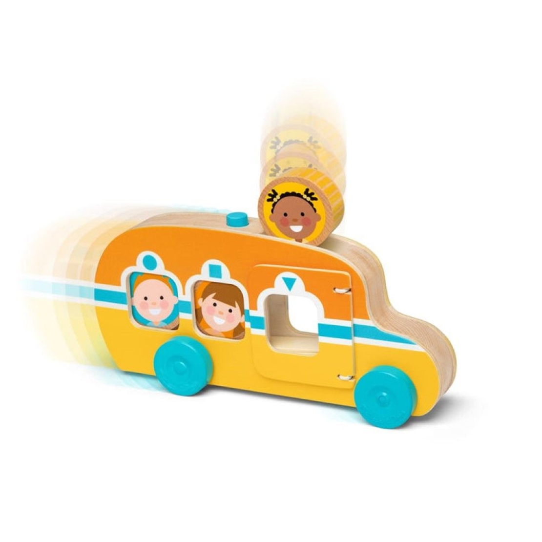 Дървен автобус Melissa and Doug GO Tots 30738