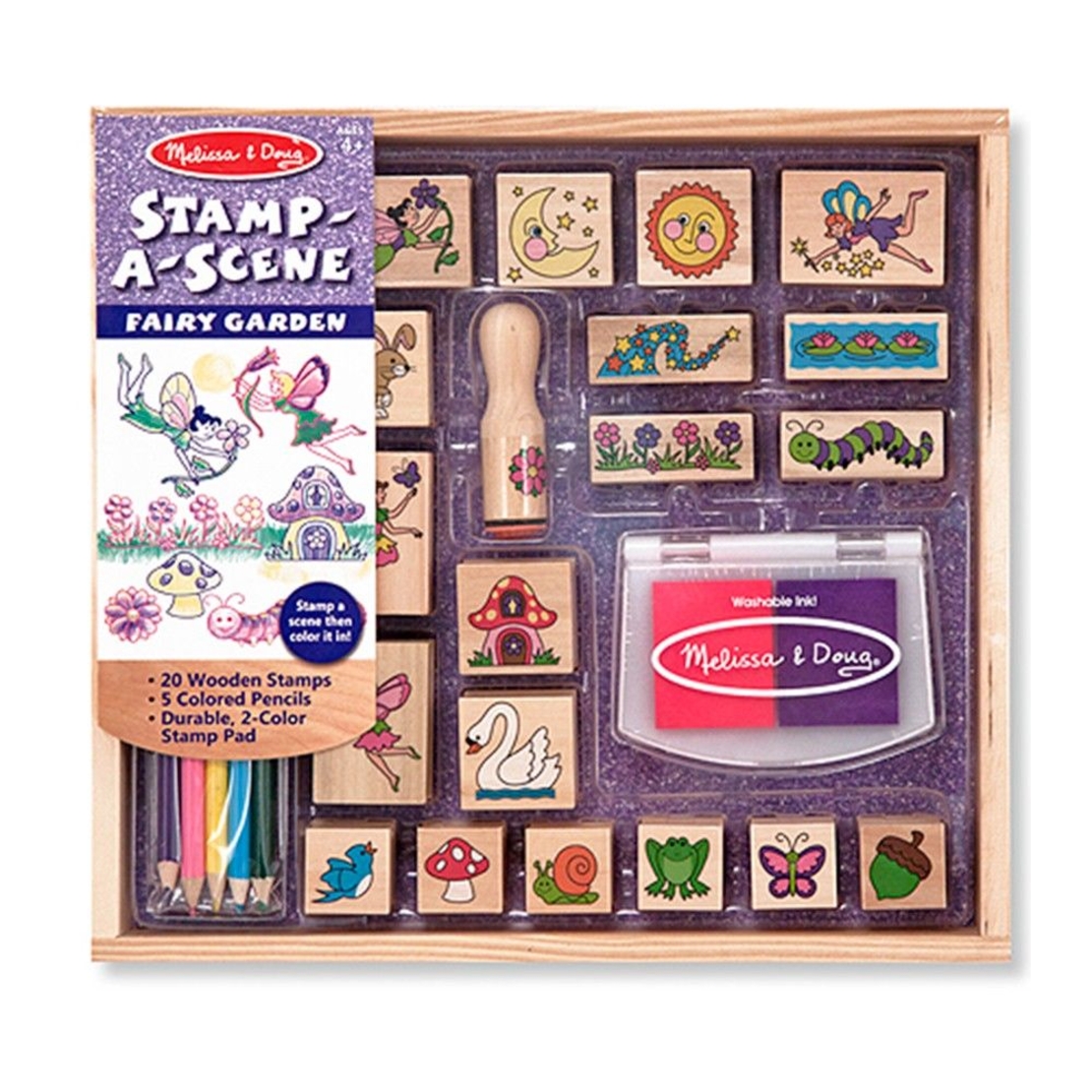 Дървени печати Melissa and Doug Градината на феите 12424