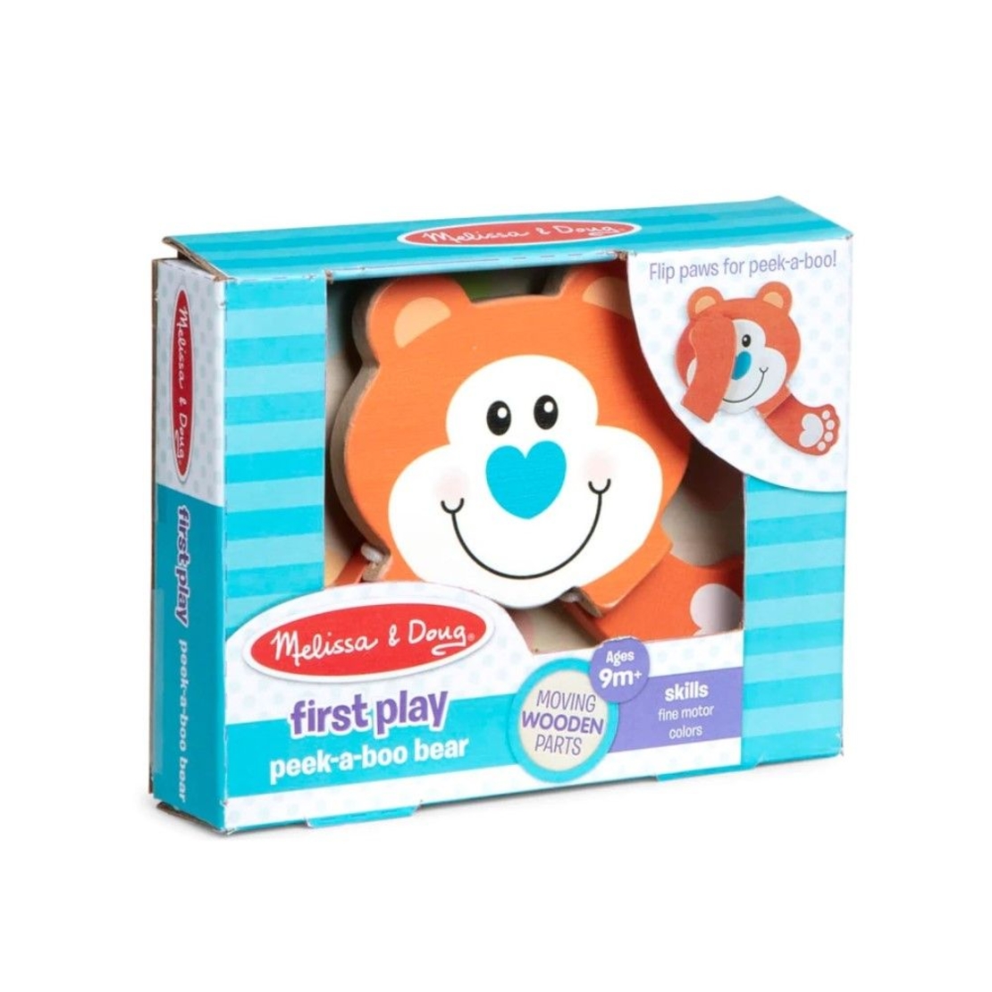 Дървена играчка Melissa and Doug First Play Peek-a-Boo Мече 0562