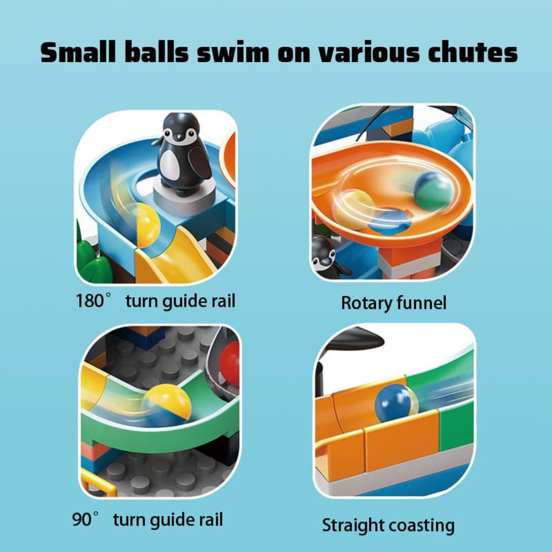 Конструктор Feelo Slide Series Морски лунапарк, 72 ч.