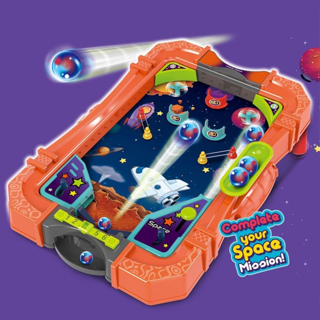 Детска игра Пинбал 2 в 1 Raya Toys Space Pinball