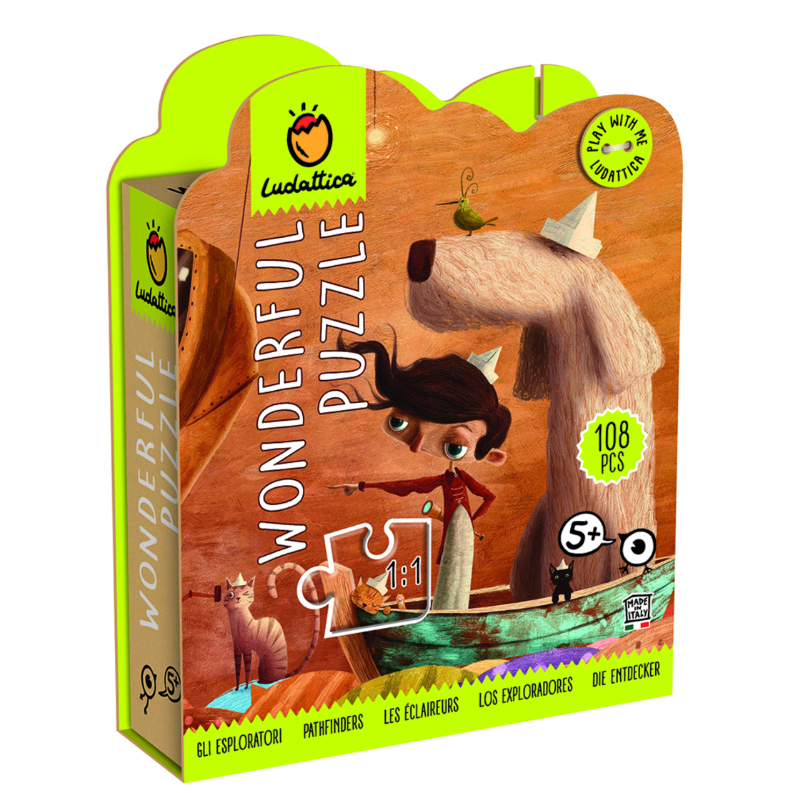 Детски пъзел Lisciani LUDATTICA WONDERFUL PUZZLE Gil esploratori 108ч.