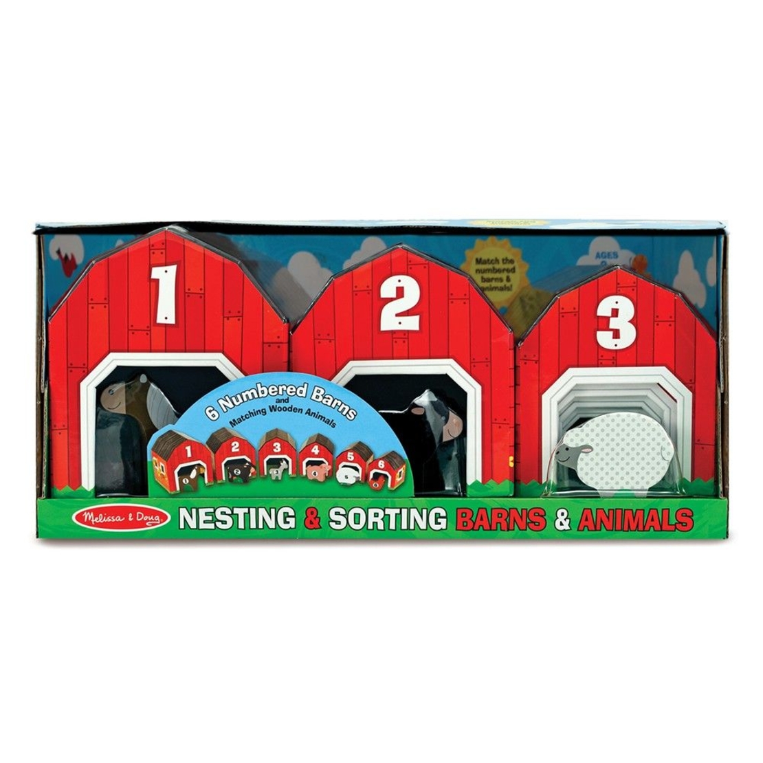 Дървени къщички с животни за ориентация Melissa and Doug 12434