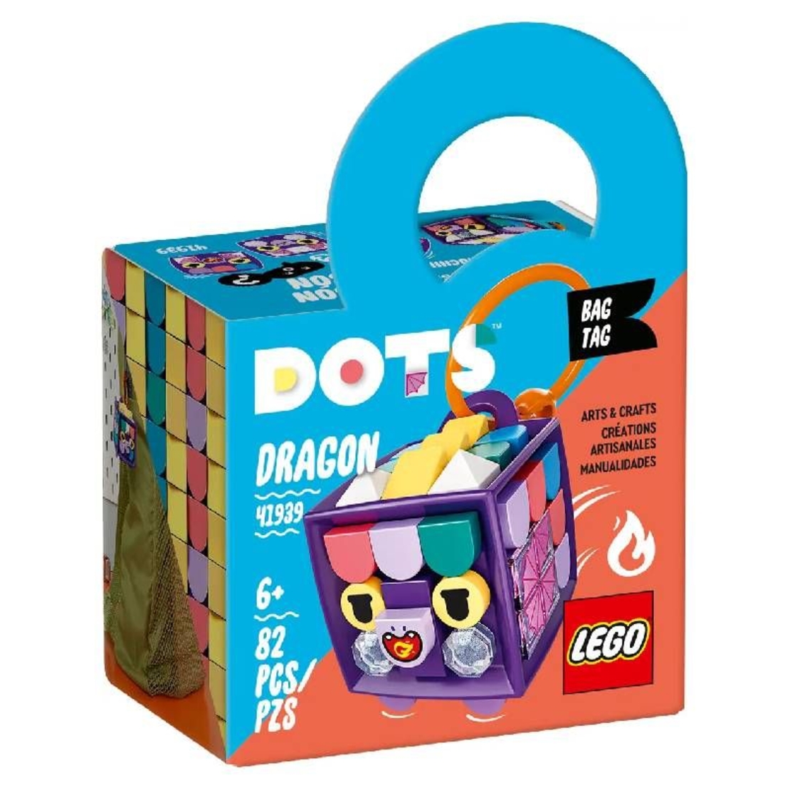 LEGO® DOTS Ключодържател за раница Dragon 41939