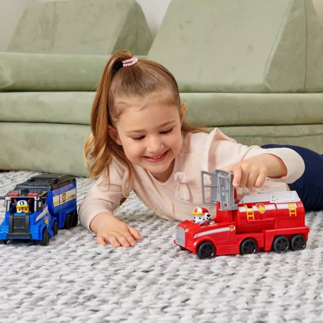 Игрален комплект Spin Master Paw Patrol Big Truck Pups фигура и трансформиращо превозно средство Marshall